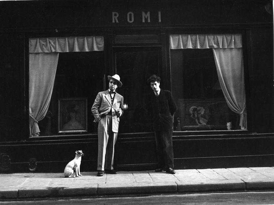 Bob Giraud et Romi au 15 de la rue de Seine 1947